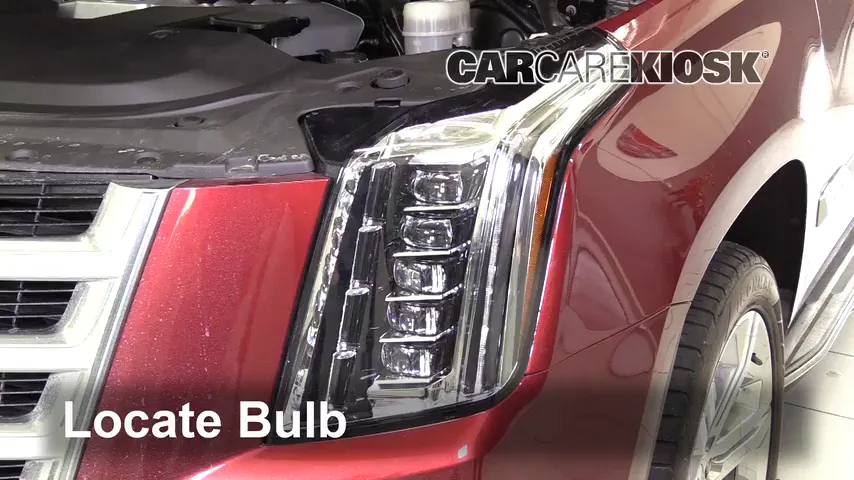 2016 Cadillac Escalade ESV Luxury 6.2L V8 FlexFuel Lights Highbeam (replace bulb)